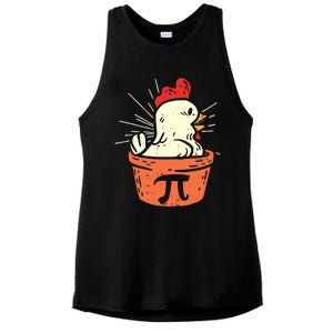 Funny Chicken Pot Pi Day Pie Math Lover Geek 3 14 Ladies PosiCharge Tri-Blend Wicking Tank