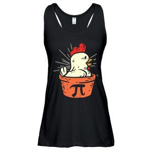 Funny Chicken Pot Pi Day Pie Math Lover Geek 3 14 Ladies Essential Flowy Tank