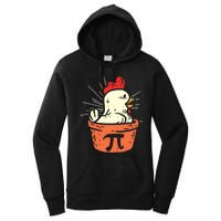 Funny Chicken Pot Pi Day Pie Math Lover Geek 3 14 Women's Pullover Hoodie