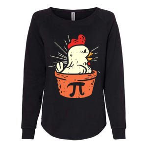 Funny Chicken Pot Pi Day Pie Math Lover Geek 3 14 Womens California Wash Sweatshirt