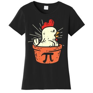 Funny Chicken Pot Pi Day Pie Math Lover Geek 3 14 Women's T-Shirt