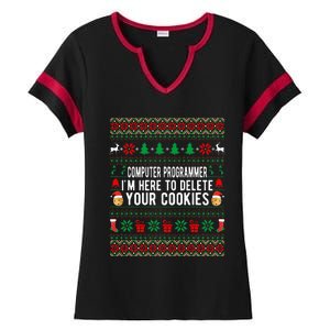 Funny Computer Programmer Christmas Gift Ladies Halftime Notch Neck Tee