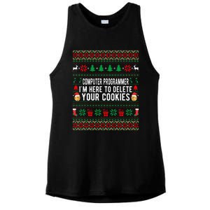 Funny Computer Programmer Christmas Gift Ladies PosiCharge Tri-Blend Wicking Tank