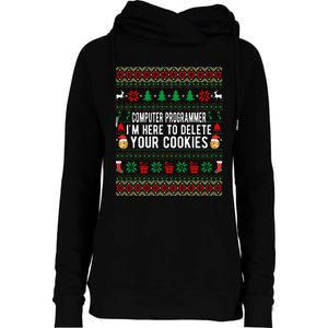 Funny Computer Programmer Christmas Gift Womens Funnel Neck Pullover Hood