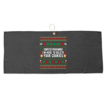 Funny Computer Programmer Christmas Gift Large Microfiber Waffle Golf Towel