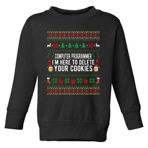 Funny Computer Programmer Christmas Gift Toddler Sweatshirt