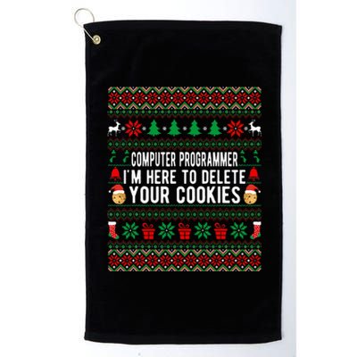 Funny Computer Programmer Christmas Gift Platinum Collection Golf Towel