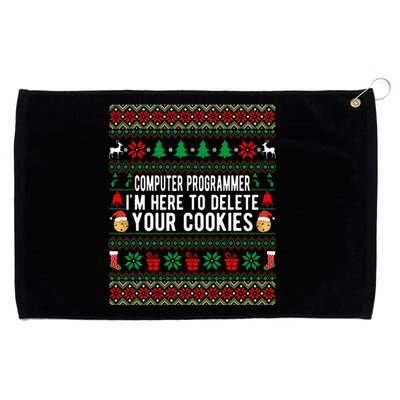 Funny Computer Programmer Christmas Gift Grommeted Golf Towel