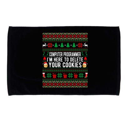 Funny Computer Programmer Christmas Gift Microfiber Hand Towel