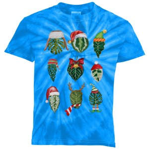 Funny Christmas Plant Family Xmas Holiday Gift Kids Tie-Dye T-Shirt