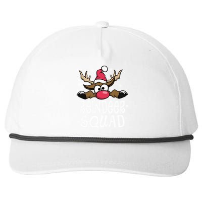 Family Christmas Pajamas Reindeer Squad Matching Christmas Snapback Five-Panel Rope Hat