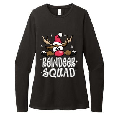 Family Christmas Pajamas Reindeer Squad Matching Christmas Womens CVC Long Sleeve Shirt