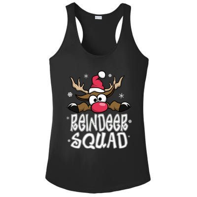 Family Christmas Pajamas Reindeer Squad Matching Christmas Ladies PosiCharge Competitor Racerback Tank