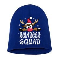 Family Christmas Pajamas Reindeer Squad Matching Christmas Short Acrylic Beanie