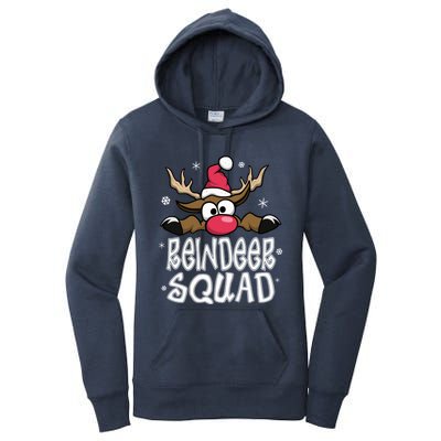 Family Christmas Pajamas Reindeer Squad Matching Christmas Women's Pullover Hoodie