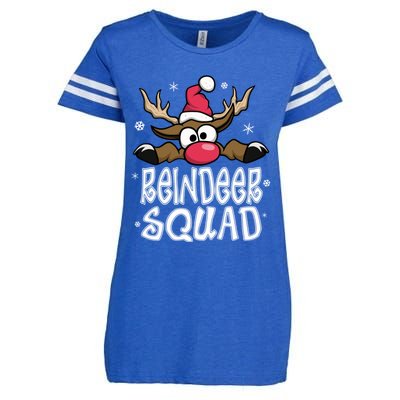 Family Christmas Pajamas Reindeer Squad Matching Christmas Enza Ladies Jersey Football T-Shirt