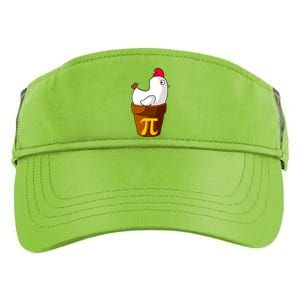 Funny Chicken Pot Pi Day Pie Math Lover Teacher Gift Adult Drive Performance Visor