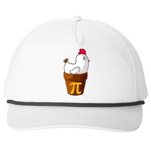 Funny Chicken Pot Pi Day Pie Math Lover Teacher Gift Snapback Five-Panel Rope Hat