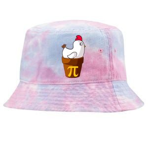 Funny Chicken Pot Pi Day Pie Math Lover Teacher Gift Tie-Dyed Bucket Hat