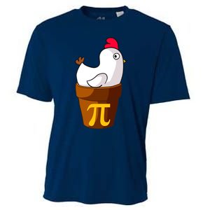 Funny Chicken Pot Pi Day Pie Math Lover Teacher Gift Cooling Performance Crew T-Shirt