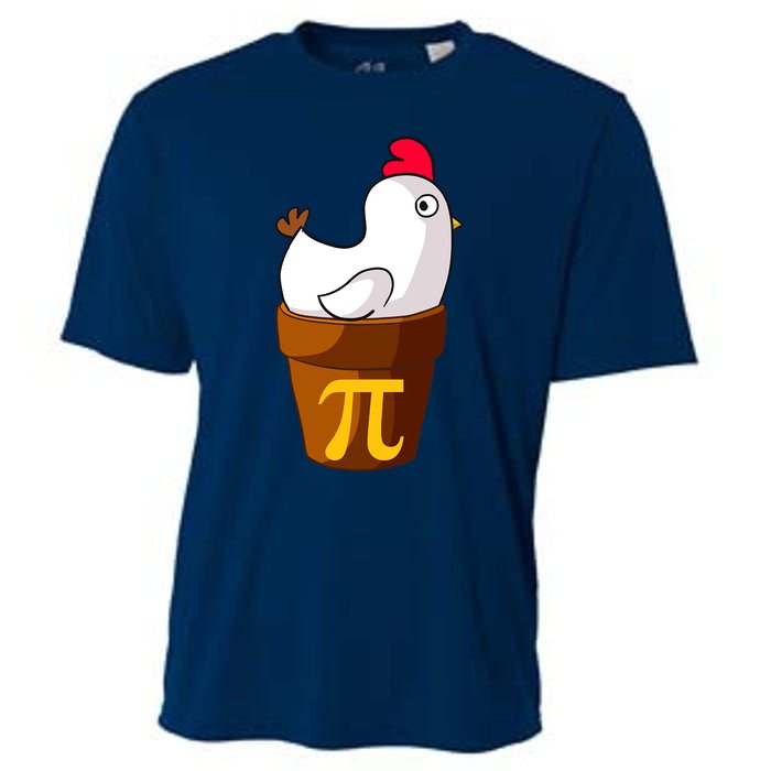 Funny Chicken Pot Pi Day Pie Math Lover Teacher Gift Cooling Performance Crew T-Shirt