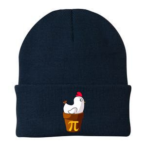 Funny Chicken Pot Pi Day Pie Math Lover Teacher Gift Knit Cap Winter Beanie