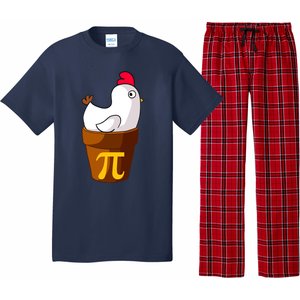 Funny Chicken Pot Pi Day Pie Math Lover Teacher Gift Pajama Set