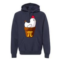 Funny Chicken Pot Pi Day Pie Math Lover Teacher Gift Premium Hoodie