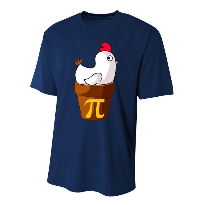 Funny Chicken Pot Pi Day Pie Math Lover Teacher Gift Performance Sprint T-Shirt