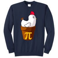 Funny Chicken Pot Pi Day Pie Math Lover Teacher Gift Tall Sweatshirt