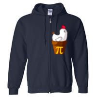 Funny Chicken Pot Pi Day Pie Math Lover Teacher Gift Full Zip Hoodie