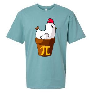 Funny Chicken Pot Pi Day Pie Math Lover Teacher Gift Sueded Cloud Jersey T-Shirt