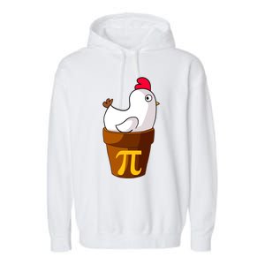 Funny Chicken Pot Pi Day Pie Math Lover Teacher Gift Garment-Dyed Fleece Hoodie