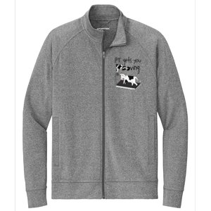 Funny Cow Physical Therapist Pt Therapy Pt Gets You Mooving Stretch Full-Zip Cadet Jacket