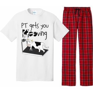 Funny Cow Physical Therapist Pt Therapy Pt Gets You Mooving Pajama Set