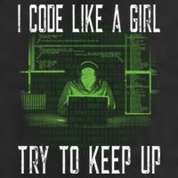 Female Computer Programmer I Code Like A Girl Coding Gift Trucker Hat