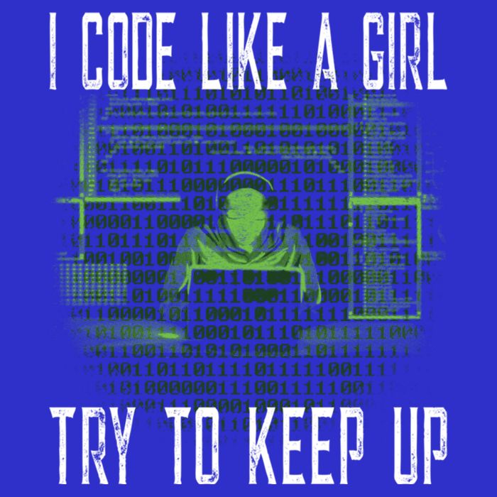 Female Computer Programmer I Code Like A Girl Coding Gift Full Zip Hoodie