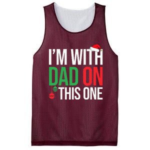 Family Christmas Pajamas Matching IM With Dad On This One Mesh Reversible Basketball Jersey Tank