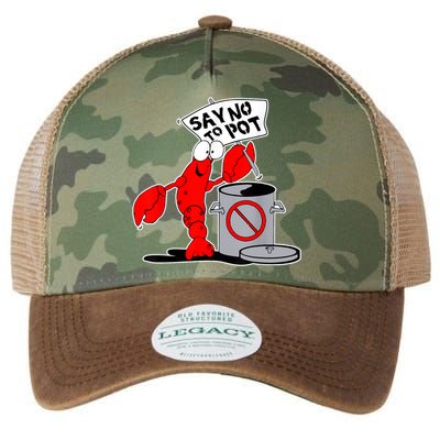 Funny Crawfish Pun Say No To Pot Lobster Festival Crayfish Legacy Tie Dye Trucker Hat