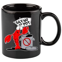Funny Crawfish Pun Say No To Pot Lobster Festival Crayfish 11oz C Handle Ceramic Mug