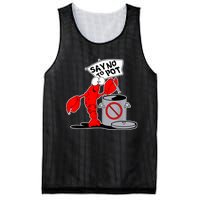 Funny Crawfish Pun Say No To Pot Lobster Festival Crayfish Mesh Reversible Basketball Jersey Tank