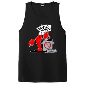 Funny Crawfish Pun Say No To Pot Lobster Festival Crayfish PosiCharge Competitor Tank