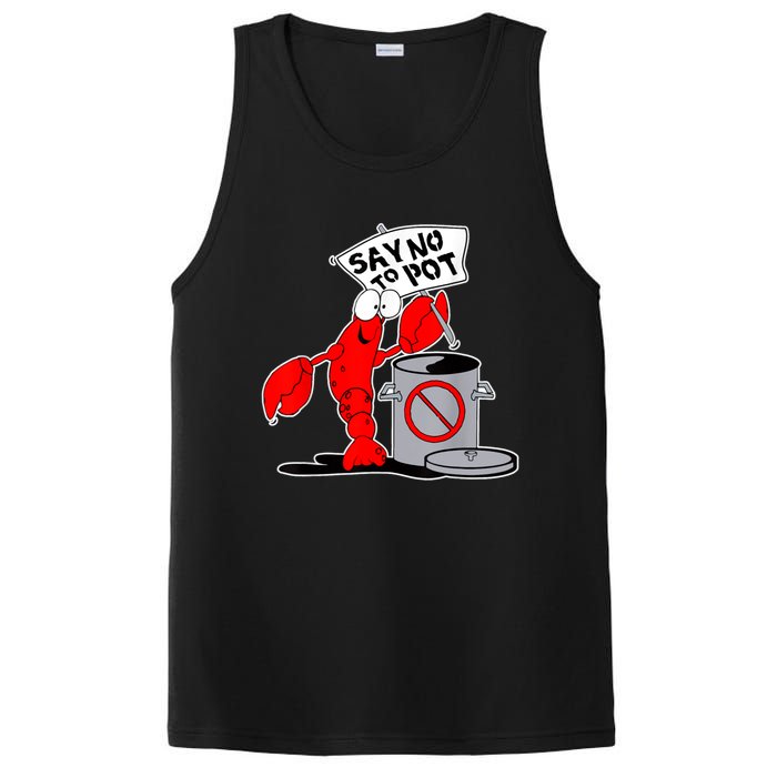 Funny Crawfish Pun Say No To Pot Lobster Festival Crayfish PosiCharge Competitor Tank