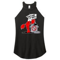 Funny Crawfish Pun Say No To Pot Lobster Festival Crayfish Women’s Perfect Tri Rocker Tank