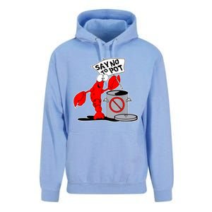 Funny Crawfish Pun Say No To Pot Lobster Festival Crayfish Unisex Surf Hoodie