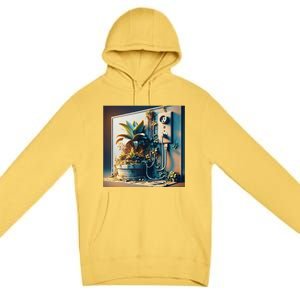 Fantasy Cute Power Plant Pot Premium Pullover Hoodie