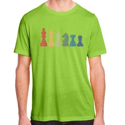 Funny Chess Pieces Board Gift Game Lover Player Themed Chess Gift 9 Adult ChromaSoft Performance T-Shirt