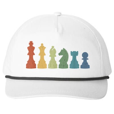 Funny Chess Pieces Board Gift Game Lover Player Themed Chess Gift 9 Snapback Five-Panel Rope Hat