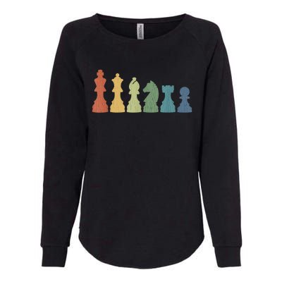 Funny Chess Pieces Board Gift Game Lover Player Themed Chess Gift 9 Womens California Wash Sweatshirt