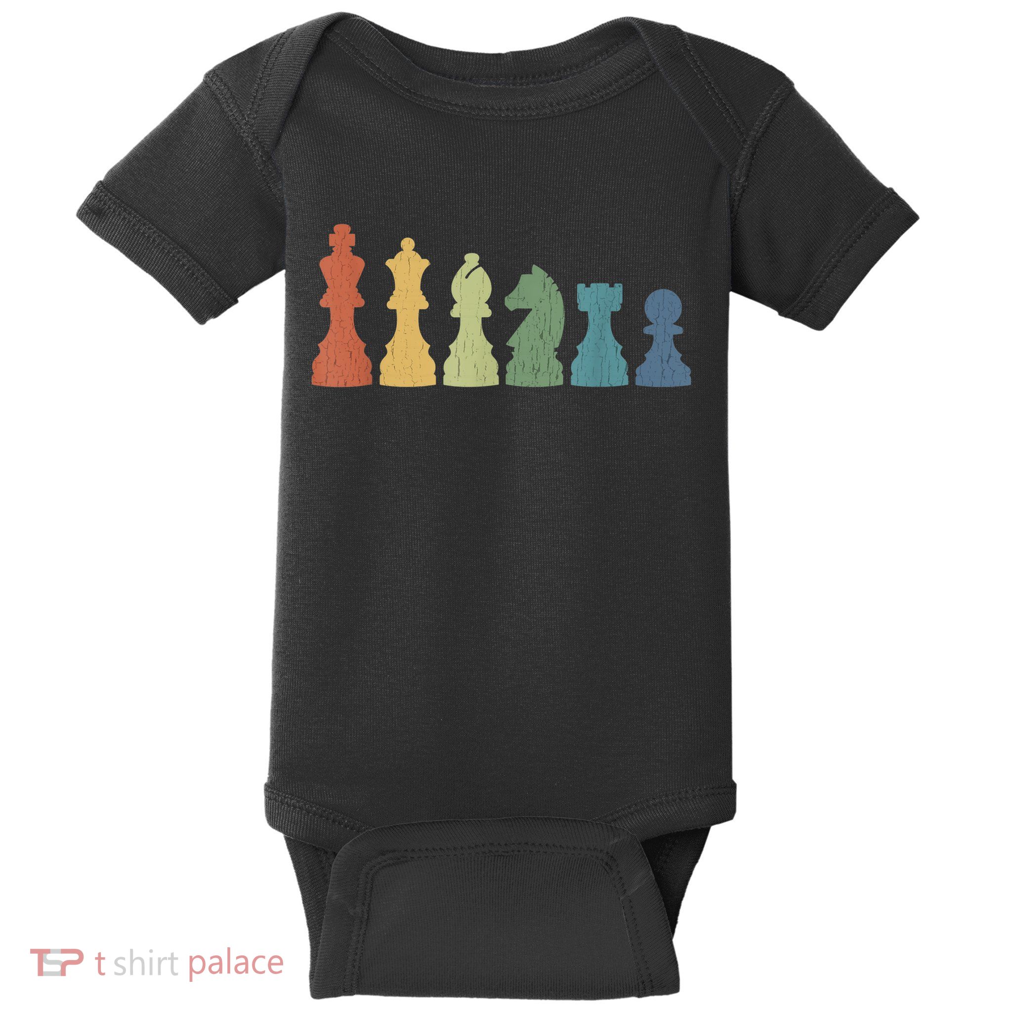 Funny Chess Pieces Board Gift Game Lover Player Themed Chess Gift 9 Baby Bodysuit
